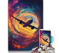 Puzzles for Adults Teens 1000pc Puzzle Color Plane,Stress Reliever Difficult Challenge Is Ideal As Gifts for The Whole Family (38x26cm)
