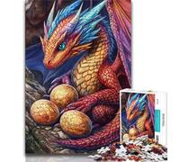 Puzzles for Adults Teens 1000pc Puzzle Colorful Flying Dragon,Help The Brain Exercise Addictive Toys to Cultivate Patience Perfect Decoration (38x26cm)