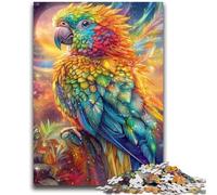 Puzzles for Adults Teens 1000pc Puzzle Colorful Parrot Learning Educational Toys Family Games Enhance Love between Couples 38x26cm