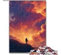 Puzzles for Adults Teens 1000pc Puzzle Desert Cowboy,Decompressing Intellectual Educational Toy Educational Game for Birthday,Chrismas 50x75cm