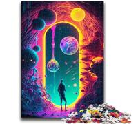 Puzzles for Adults Teens 1000pc Puzzle Door to The Unknown Educational Game Challenge Toy Wall Decoration Unique Birthday And Xmas Gifts 50x75cm