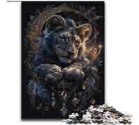 Puzzles for Adults Teens 1000pc Puzzle Dream Catching Net Lion, Elephant Toy Intellectual Game Birthday Present, Gifts, Wall Art for Ages 14+ (Size 50x75cm)