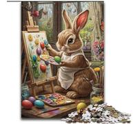Puzzles for Adults Teens 1000pc Puzzle Easter Bunny, Train Your Brain And Hands Unique Birthday And Gifts for Age 14+ 26x38cm