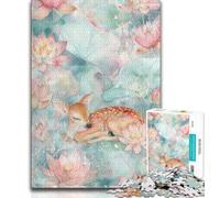 Puzzles for Adults Teens 1000pc Puzzle Fantasy Deer,Stress Reliever Difficult Challenge Is Ideal As Gifts for The Whole Family (75x50cm)