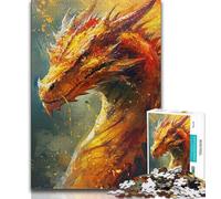 Puzzles for Adults Teens 1000pc Puzzle Fantasy Dragon, Great Gift for Adults,for Is Ideal As A Gift for The Whole Family for And 14 Years Old 38x26cm