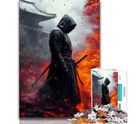 Puzzles for Adults Teens 1000pc Puzzle Fantasy Samurai Ninja,Educational Stress Relief Toy for Is Ideal As A Gift for The Whole Family 38x26cm