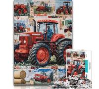 Puzzles for Adults Teens 1000pc Puzzle Farm Implement Tractor,Challenging Game Toys for Is Ideal As A Gift for The Whole Family 50x75cm
