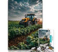Puzzles for Adults Teens 1000pc Puzzle Farm Implement Tractor,Stress Reliever Difficult Challenge Is Ideal As Gifts for The Whole Family (38x26cm)