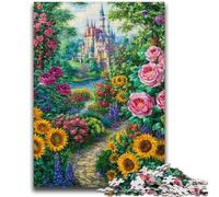 Puzzles for Adults Teens 1000pc Puzzle Flowers Sunflower Help The Brain Exercise Addictive Toys to Cultivate Patience Wall Decoration 26x38cm