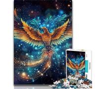 Puzzles for Adults Teens 1000pc Puzzle Galaxy Bird of Phoenix,Stress Reliever Difficult Challenge Is Ideal As Gifts for The Whole Family (75x50cm)