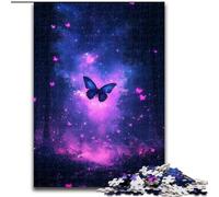 Puzzles for Adults Teens 1000pc Puzzle Galaxy Butterfly, Analysis And Logic with Fully Interlocking Randomly Shaped Pieces for And Age 14 Years Up (size 26x38cm)