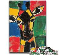 Puzzles for Adults Teens 1000pc Puzzle Giraffe Art Help The Brain Exercise Addictive Toys to Cultivate Patience Suitable for Couples 50x75cm
