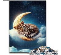 Puzzles for Adults Teens 1000pc Puzzle Giraffe on The Moon Help The Brain Exercise Addictive Toys to Cultivate Patience Great Gift (size 50x75cm)
