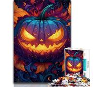 Puzzles for Adults Teens 1000pc Puzzle Halloween Pumpkin Head,Stress Reliever Difficult Challenge Is Ideal As Gifts for The Whole Family 38x26cm