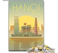 Puzzles for Adults Teens 1000pc Puzzle Hanoi, Suitable for People Aged 14 And Above Challenging To Complete But Fun And Humorous Great Gift 50x75cm