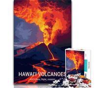Puzzles for Adults Teens 1000pc Puzzle Hawaii Volcanoes National Park, Brain Intelligence Challenge Addictive Toys,with Fully Interlocking Randomly Shaped Pieces for And 14 Years Old 38x26cm