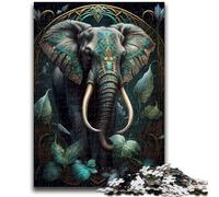 Puzzles for Adults Teens 1000pc Puzzle Imaginary World Elephant for 14+ Difficult to Complete But Fun And Humorous Birthday Gift 38x26cm