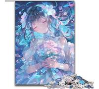 Puzzles for Adults Teens 1000pc Puzzle Japanese Anime Girl, Analysis And Logic with Fully Interlocking Randomly Shaped Pieces for And Age 14 Years Up (size 26x38cm)