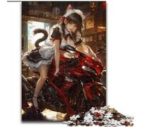 Puzzles for Adults Teens 1000pc Puzzle Japanese Anime Girl, Analysis And Logic with Fully Interlocking Randomly Shaped Pieces for And Age 14 Years Up (size 26x38cm)