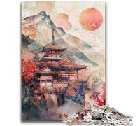 Puzzles for Adults Teens 1000pc Puzzle Japanese Temple Learning Educational Toys Family Games Enhance Love between Couples 50x75cm