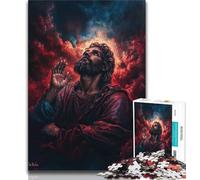 Puzzles for Adults Teens 1000pc Puzzle Jesus,Stress Reliever Difficult Challenge Is Ideal As Gifts for The Whole Family (75x50cm)