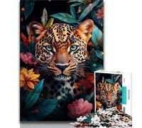 Puzzles for Adults Teens 1000pc Puzzle Jungle Leopard, Great Gift for Adults,for Is Ideal As A Gift for The Whole Family for And 14 Years Old 38x26cm