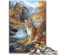 Puzzles for Adults Teens 1000pc Puzzle Jungle Lion Brain Teaser Game Educational Game for Birthday, Chrismas for for Age 14 50x75cm