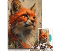 Puzzles for Adults Teens 1000pc Puzzle Jungle Lynx,Stress Reliever Difficult Challenge with Matching Poster And Trivia Sheet (38x26cm)