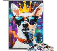 Puzzles for Adults Teens 1000pc Puzzle King Dog Stress Reliever Difficult Challenge Is Ideal As Gifts for The Whole Family 26x38cm