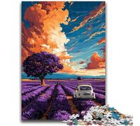 Puzzles for Adults Teens 1000pc Puzzle Lavender Garden Toys Educational Games Stress Relieving Suitable for Desktop Decoration 50x75cm