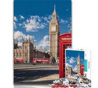 Puzzles for Adults Teens 1000pc Puzzle London And Paris Cityscapes,Challenging To Complete But Fun And Humorous Unique Birthday And Gifts (38x26cm)