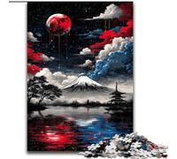 Puzzles for Adults Teens 1000pc Puzzle Magical Mount Fuji,Toys Educational Games Stress Relieving Parent-child Interaction 38x26cm