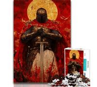 Puzzles for Adults Teens 1000pc Puzzle Medieval Knight Paintings,Decompressing Intellectual Educational Toy Educational Game for Birthday,Chrismas (38x26cm)
