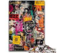 Puzzles for Adults Teens 1000pc Puzzle Modern Art by Basquiat, Challenging Game And Family Play with Fully Interlocking Randomly Shaped Pieces 50X75CM