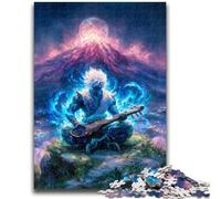 Puzzles for Adults Teens 1000pc Puzzle Mysterious God, Stress Relief with Fully Interlocking Randomly Shaped Pieces for And 14 Years Old 26X38CM