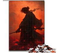 Puzzles for Adults Teens 1000pc Puzzle Mysterious Ninja Samurai, Toys Educational Games Stress Relieving Unique Home Decor And Gifts (Size50x75cm)