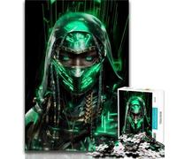 Puzzles for Adults Teens 1000pc Puzzle Neon Warriors,Stress Reliever Difficult Challenge Is Ideal As Gifts for The Whole Family 75x50cm