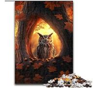 Puzzles for Adults Teens 1000pc Puzzle Owl Flowers, Family Entertainment Toys Is Ideal As Gifts for The Whole Family for 14+ (Size 50x75cm)