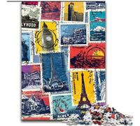 Puzzles for Adults Teens 1000pc Puzzle Paris Collage, Train Your Brain And Hands Unique Birthday And Gifts for Age 14+ 26x38cm