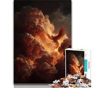 Puzzles for Adults Teens 1000pc Puzzle Phoenix Oil Painting,Stress Reliever Difficult Challenge Is Ideal As Gifts for The Whole Family (75x50cm)