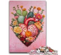 Puzzles for Adults Teens 1000pc Puzzle Plant Heart Educational Game Challenge Toy Wall Decoration Unique Birthday And Xmas Gifts 38x26cm
