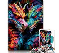 Puzzles for Adults Teens 1000pc Puzzle Psychedelic Art Dragon,Stress Reliever Difficult Challenge Is Ideal As Gifts for The Whole Family (75x50cm)