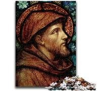 Puzzles for Adults Teens 1000pc Puzzle Saint Francis of Assisi Help The Brain Exercise Addictive Toys to Cultivate Patience Wall Decoration 26x38cm