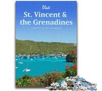 Puzzles for Adults Teens 1000pc Puzzle Saint Vincent for 14+ Difficult to Complete But Fun And Humorous Birthday Gift (size 50x70cm)