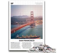 Puzzles for Adults Teens 1000pc Puzzle San Francisco Challenging Game And Family Play Educational Game for Birthday, Chrismas (size 38x26cm)