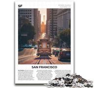 Puzzles for Adults Teens 1000pc Puzzle San Francisco Challenging Game And Family Play Educational Game for Birthday, Chrismas (size 38x52cm)