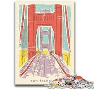 Puzzles for Adults Teens 1000pc Puzzle San Francisco Challenging Game And Family Play Educational Game for Birthday, Chrismas (size 38x52cm)