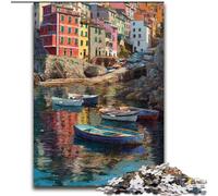 Puzzles for Adults Teens 1000pc Puzzle Seaside City View, Learning Educational Toys Unique Birthday And Gifts for Age 14+ (Size 50x75cm)