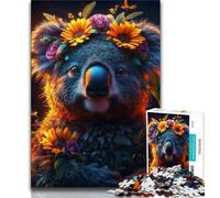 Puzzles for Adults Teens 1000pc Puzzle Smiling Koala,Help The Brain Exercise Addictive Toys to Cultivate Patience Perfect Decoration (38x26cm)