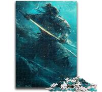 Puzzles for Adults Teens 1000pc Puzzle Space Warrior Challenging Game And Family Play Educational Game for Birthday, Chrismas 26x38cm
